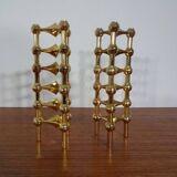 Gold-Plated Candleholders by Ceasar Stoffi & Fritz Nagel for BMF, 1960s, Set of 12