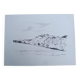 Original drawing in black chalk by Jean Villette (1913-2005)
