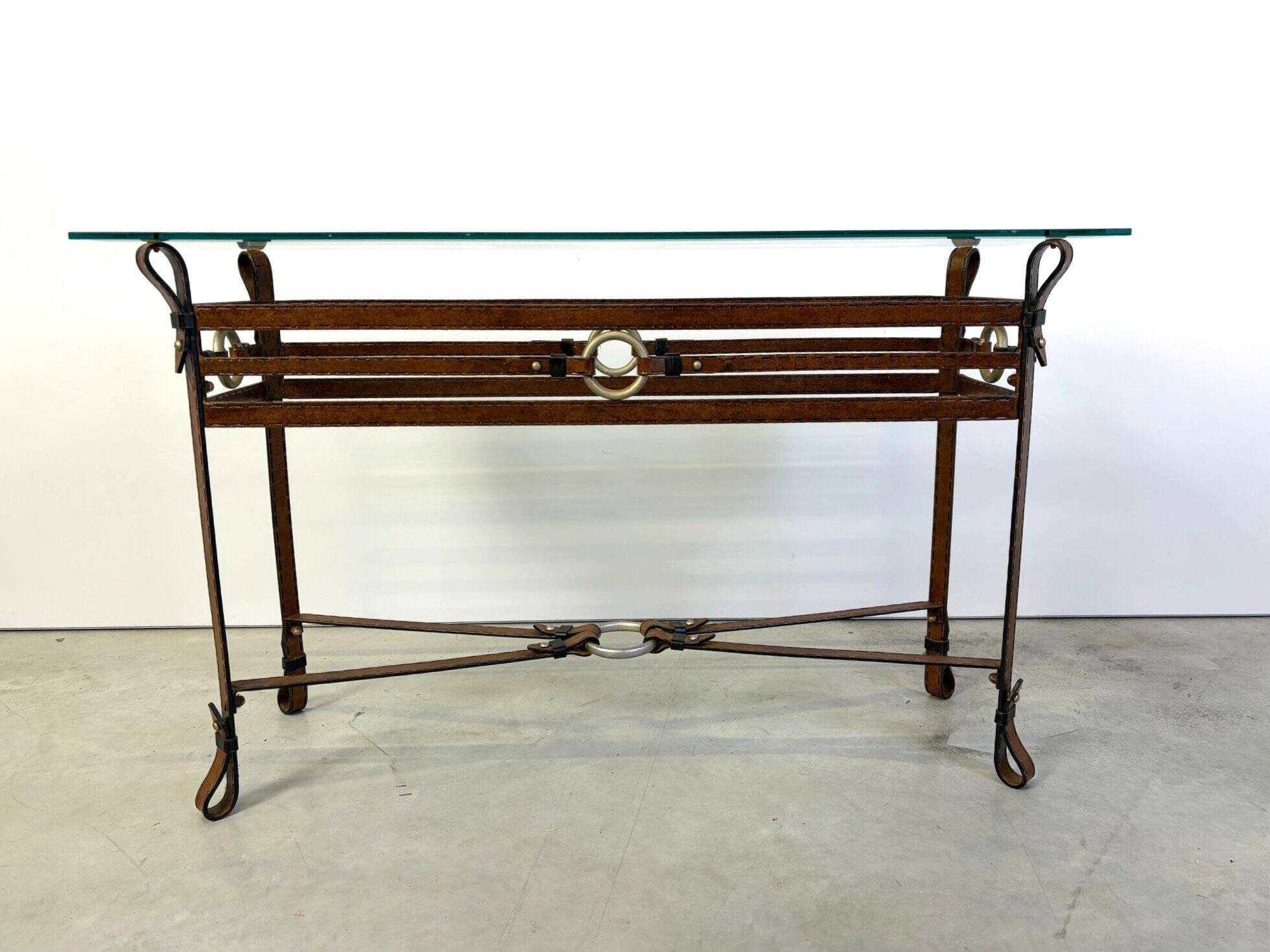 Console de style Hermès, années 1970