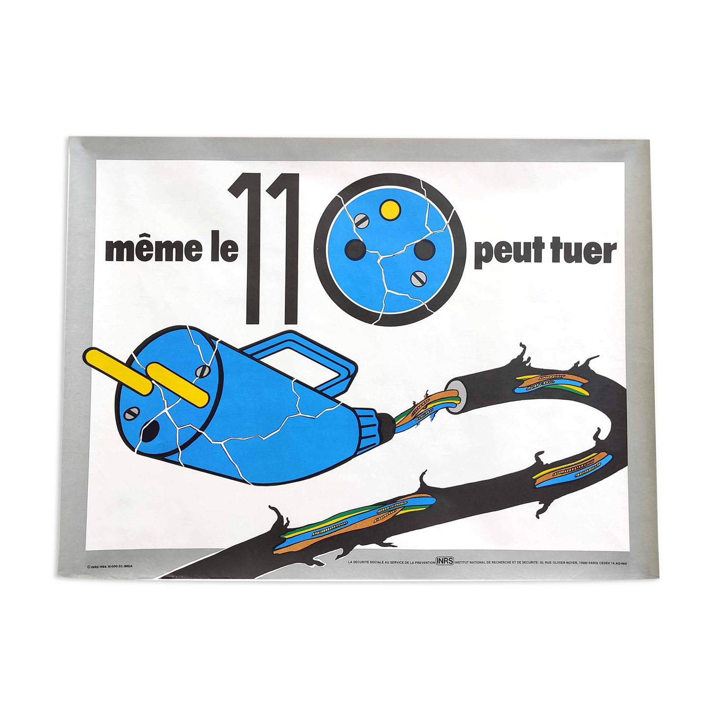 Vintage poster INRS 1984