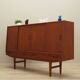 Buffet haut en teck, design danois, années 1960, fabrication : Westergaards Møbelfabrik