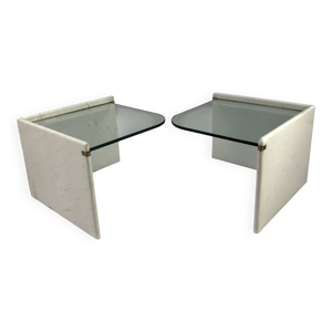 Ensemble de tables d'appoint - marbre