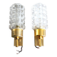 Pair of vintage wall sconces in gilded brass with moulded glass.
