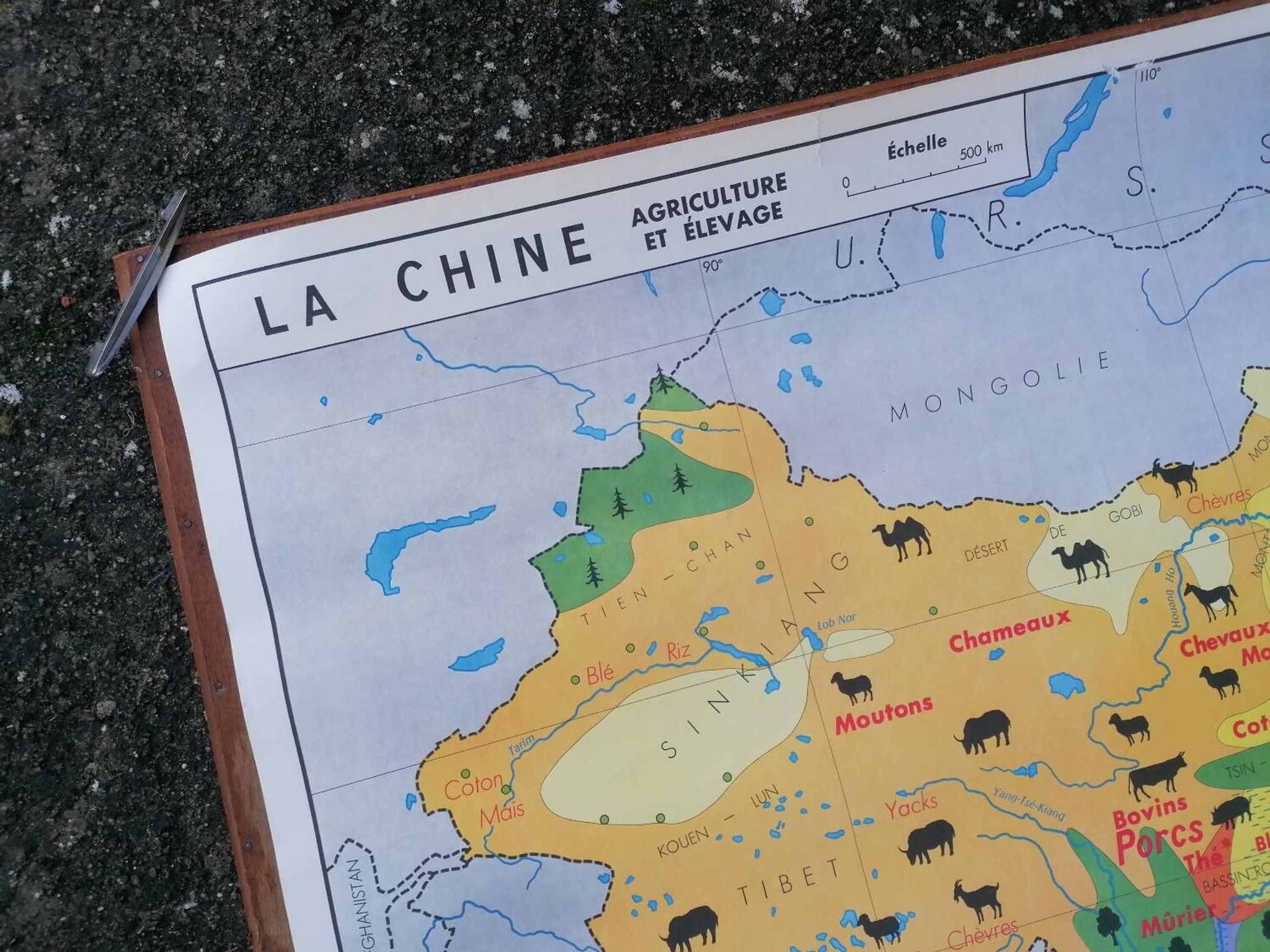 Old MDI map China - USSR