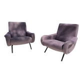 2 Zanuso design armchairs
