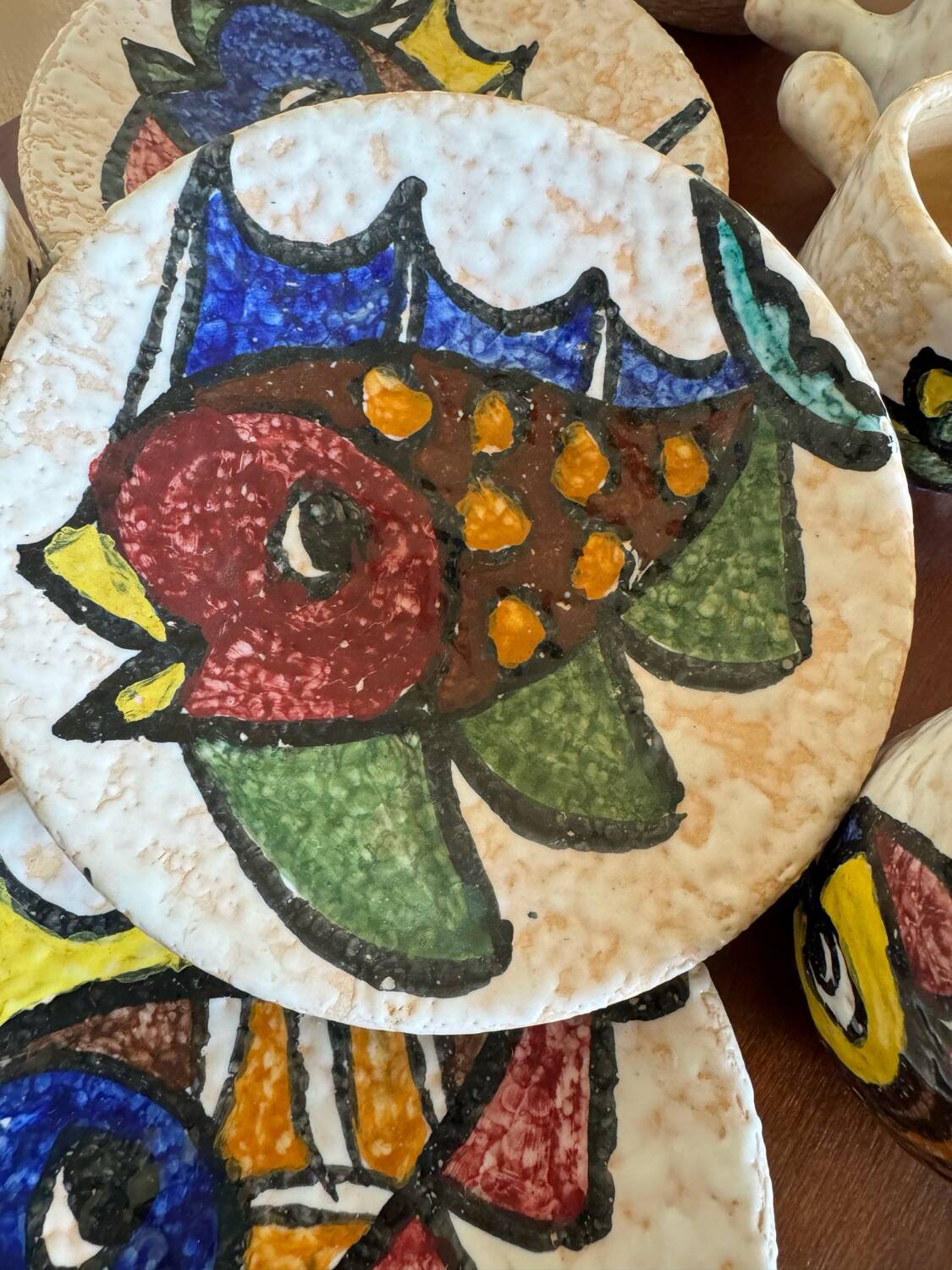 60s ceramic coffee set