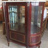 Louis xvi style half-moon silverware display case