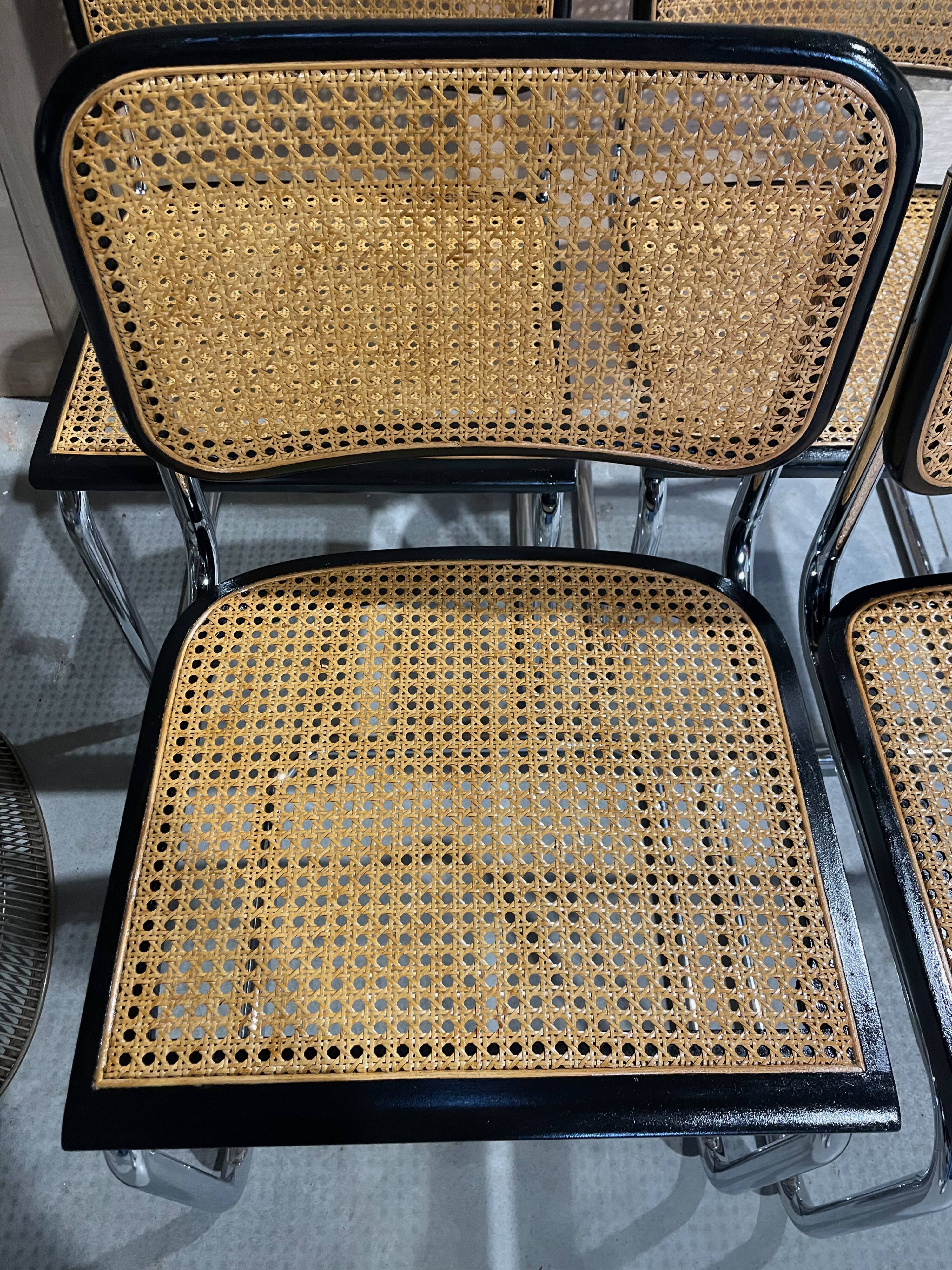Dining chairs Style B32 by Marcel Breuer lot of 4