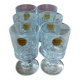 6 petits verres en cristal trempé d'environ 10 cl