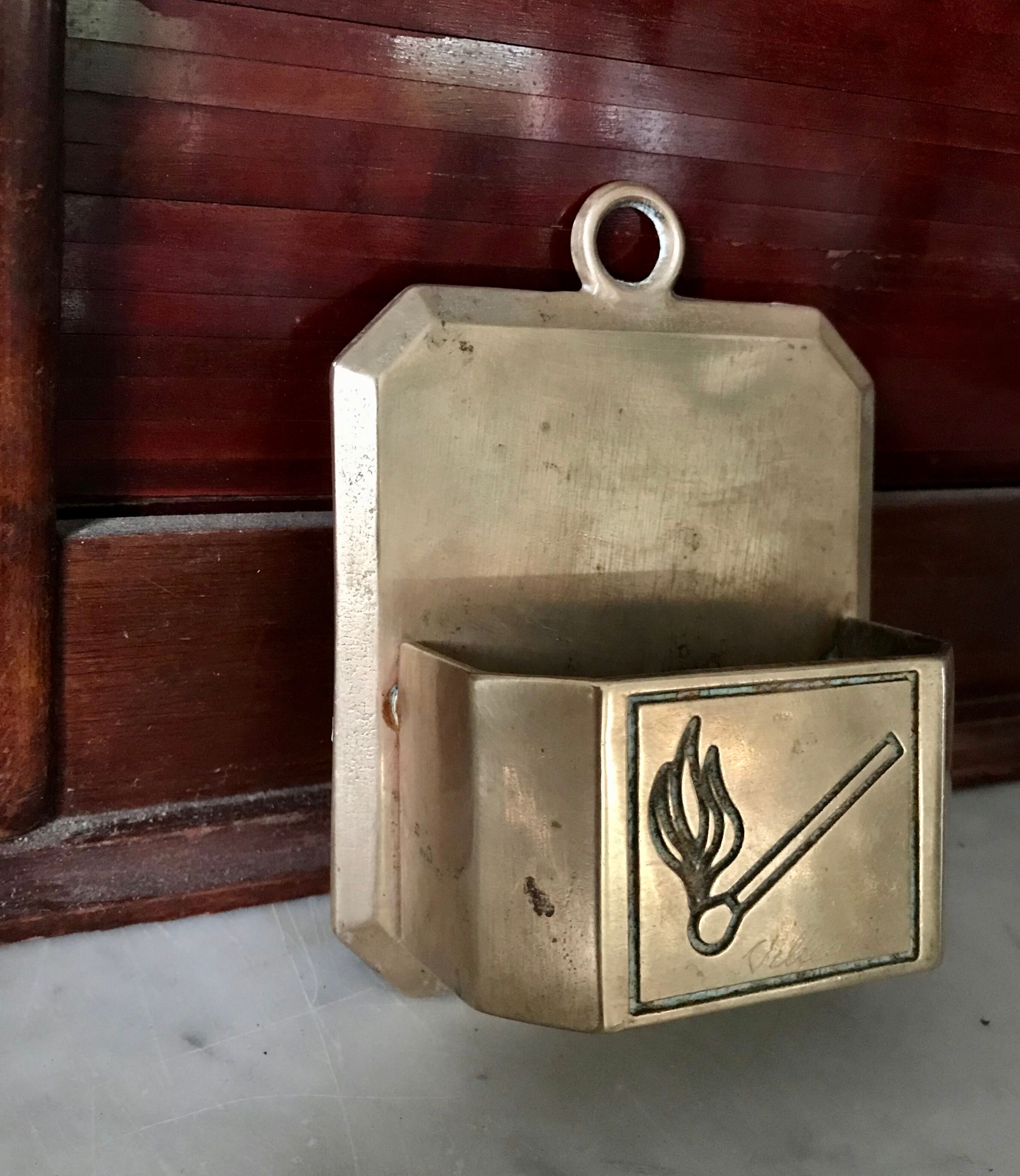 Brass hanging ashtray