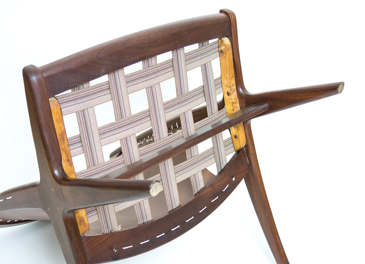 Iconic "Krysset" Chair Design Fredrik Kayser For Gustav Bahus 50s 60s Scandinavian Modern