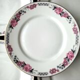 5 Assiettes à dessert en porcelaine  Art Déco