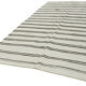 Handmade Oriental Vintage 1980s 208 cm x 412 cm White Hemp Kilim Carpet