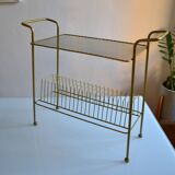 Vintage end table / coffee table & magazine rack