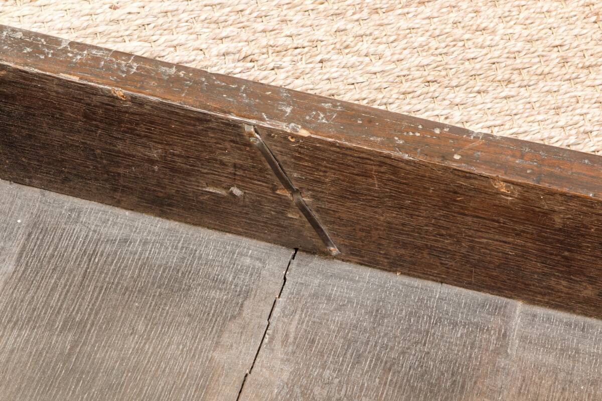 English chest of drawers; Charles II period, oak