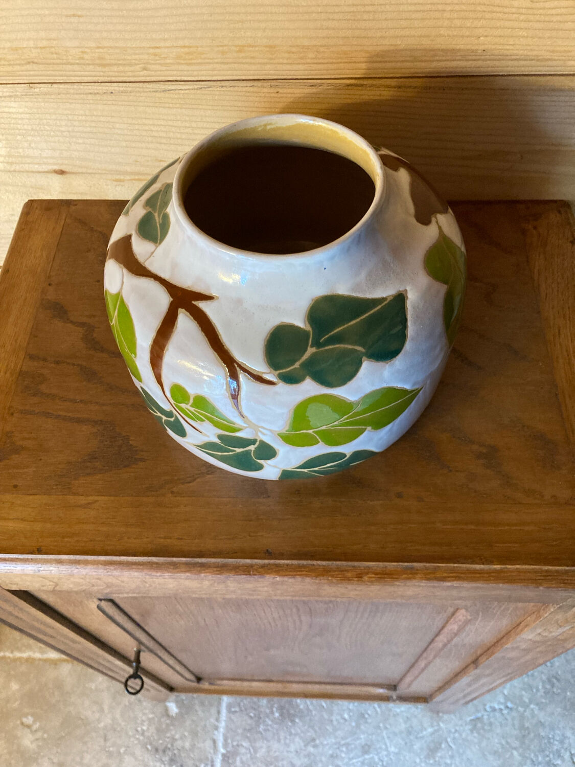 Confiturier ancien en chêne massif