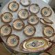 Henriot Quimper fish service: 12 plates, 1 dish and a sauce boat