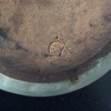 Vintage stoneware saucepan with lid