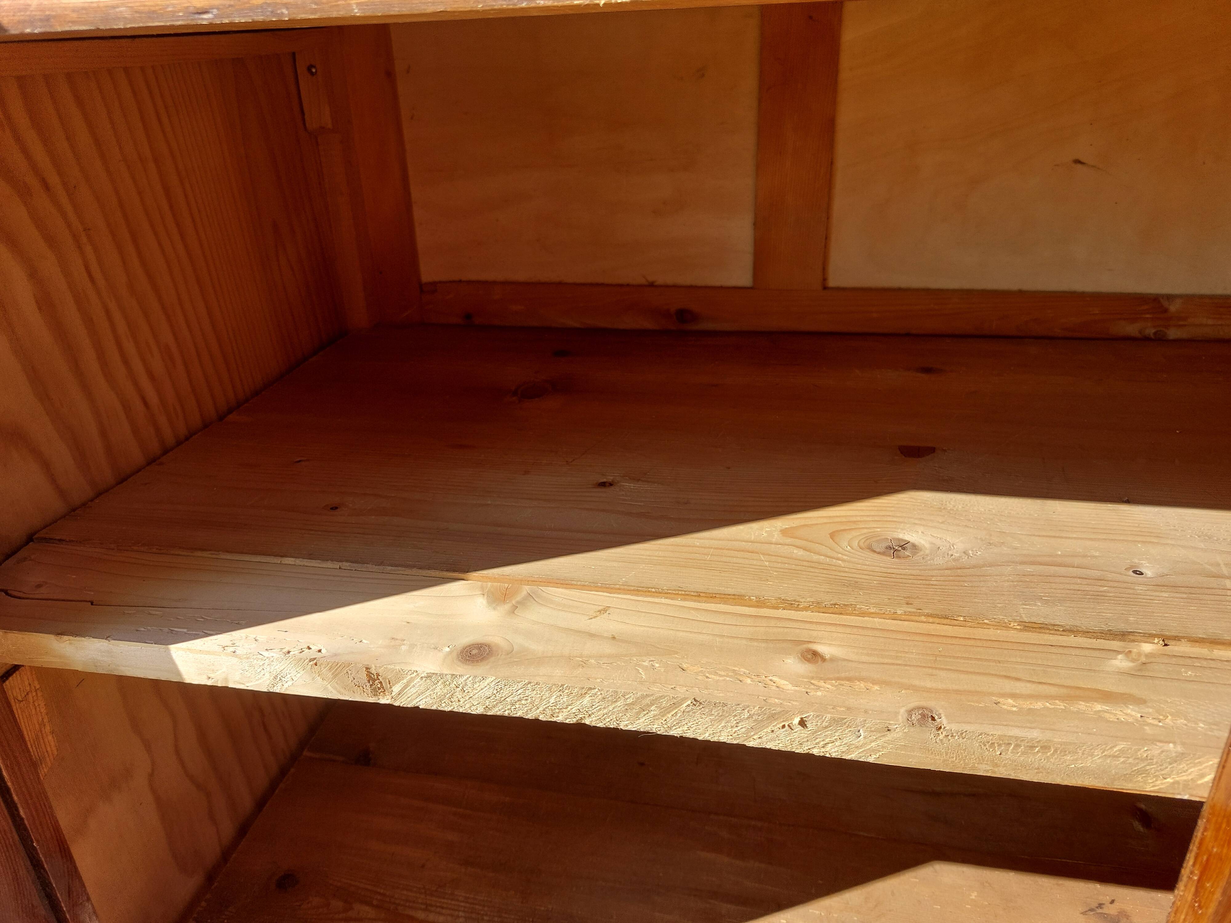 sliding door wardrobe, vintage, possible hanging space