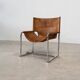 Fauteuil simple en cuir italien