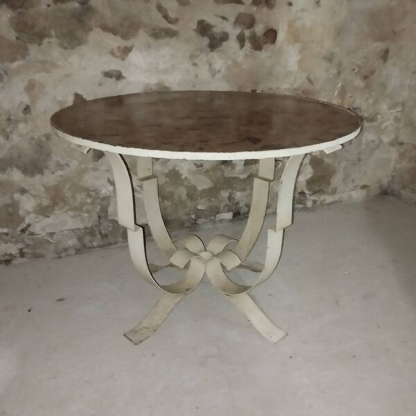 Guéridon table d'appoint art déco marbre