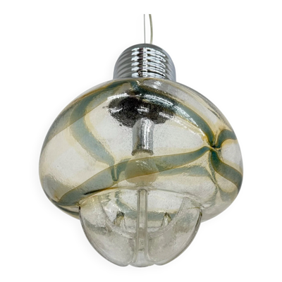 Suspension en verre Mazzega, années 1970, Italie