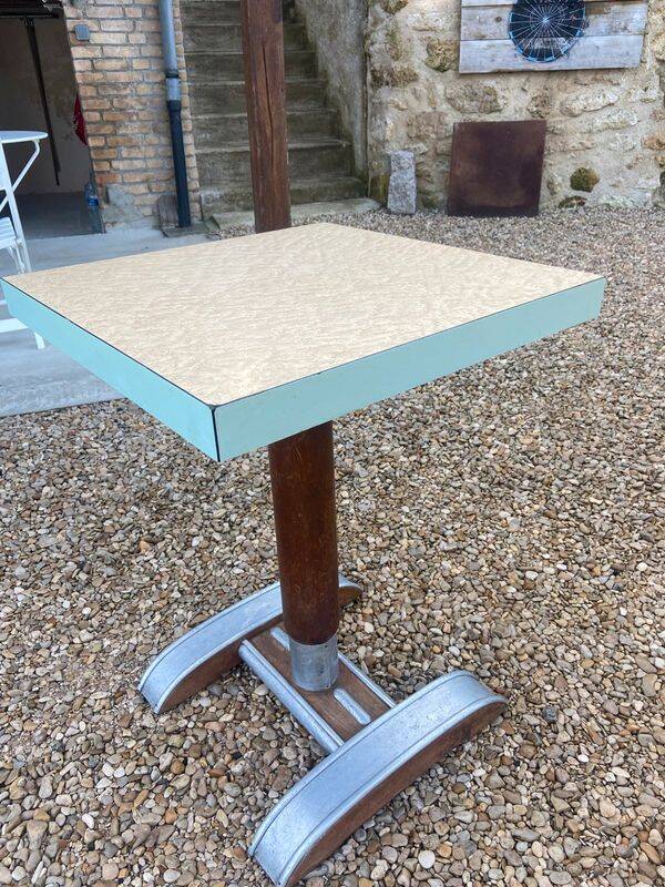 Ancienne Table de bistrot /Restaurant Mobilier Bar Bistrot Vintage années 50