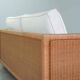 Luxurious Italian Gasparucci Reed White Lounge Greenhouse Sofa. Italy, 1980