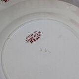 6 Louis XV Boulenger Choisy Le Roi iron earth flat plates, early 20th century