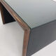 Wood , leather and glass coffee table by Walter Knoll , Germany 1970’s