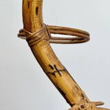 Serpent plant stand in rattan 145 cm