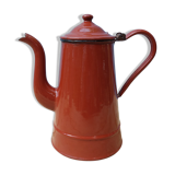 Brown enamelled coffee maker
