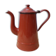Brown enamelled coffee maker