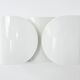 White "Foglio" wall lights by Tobia & Afra Scarpa for Flos, 1960s.