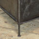 Steel hospital bedside cabinet with a marble top, 1920's