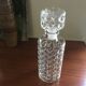 Vintage whisky carafe in transparent glass