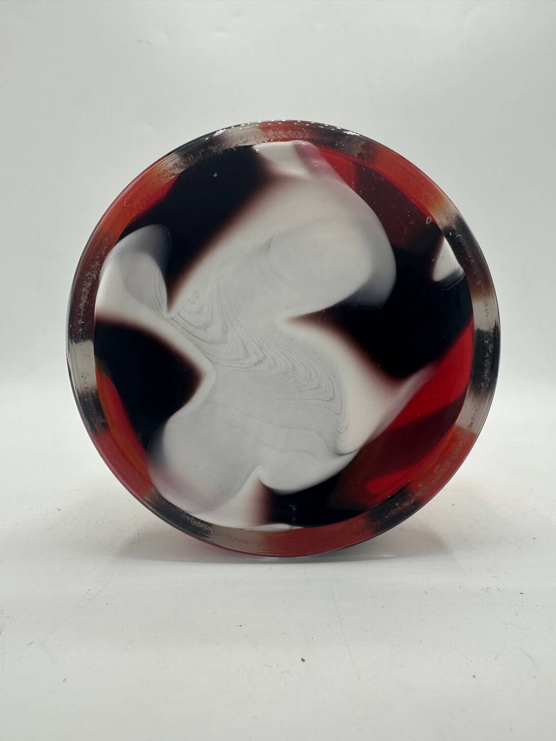 Flamed opaline vase