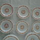 18 Scania vintage orange flower plates arcopal france