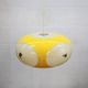 Massive Belgium Bug Eye Space Age UFO Lamp, Yellow Mid-Century Modern Light