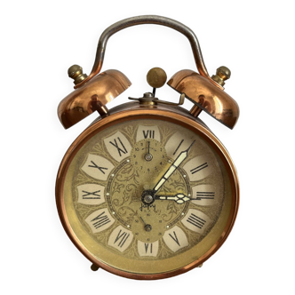 Vintage Japy copper alarm clock