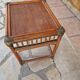 Table de chevet en rotin vintage