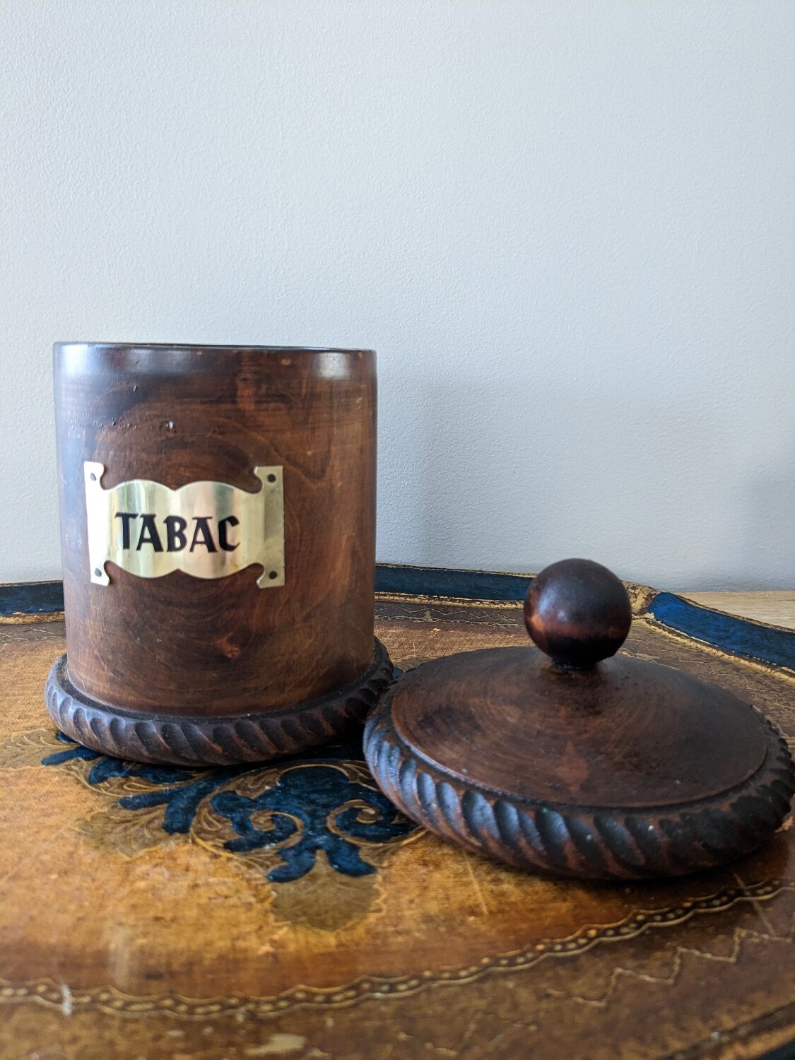 Old box in raw wood
