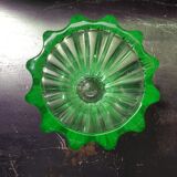 Ancien vase p d’avesn verre vert uranium made in france vintage