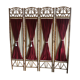 Bamboo and velvet screen