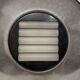 Ceiling light, metal and glass wall light, 1980