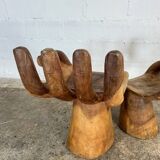 Hand carved chairs in the Pedro Fiedeberg style