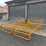 Pair of metal beds by Marc Berthier, Twenty Tube collection, 1972