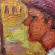 A.Eres Vintage Original Oil on canvas Painting, Expessionist, Signed 1976