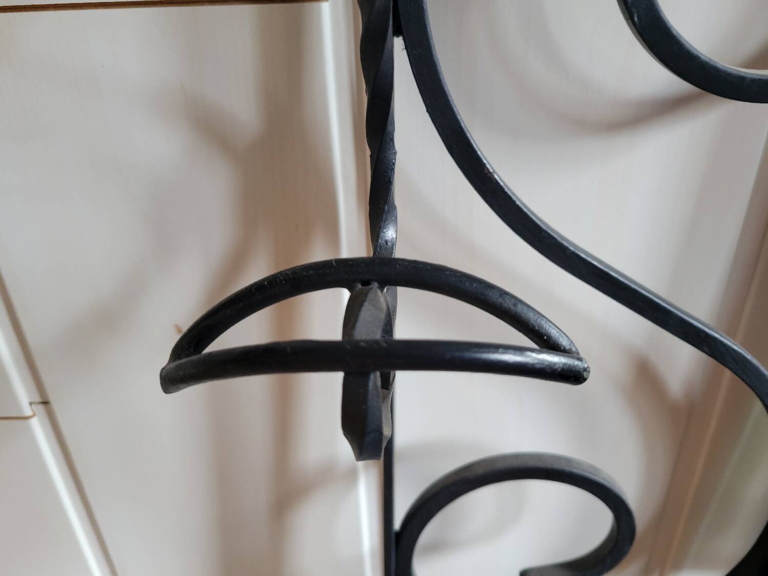 Porte manteau porte chapeau en fer forgé 1960