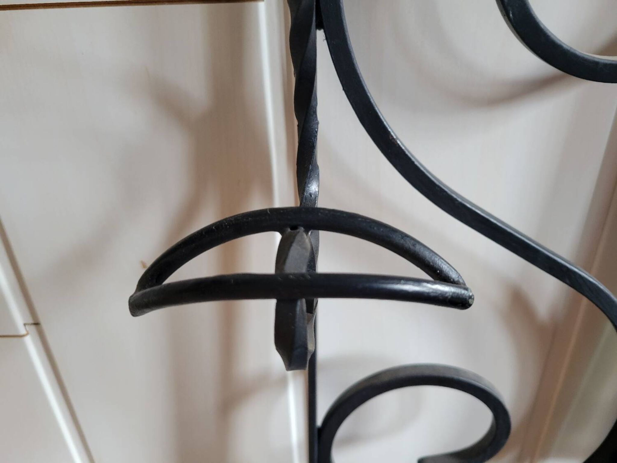 Wrought iron coat and hat rack, 1960s